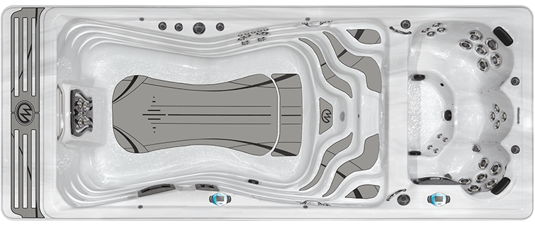 H2X Swimspa by Master Spas the Trainer 19 downshot